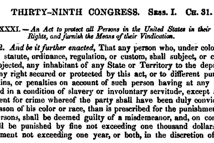 Civil Rights Act of 1866