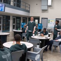 Washtenaw County Jail housing unit with several inmates